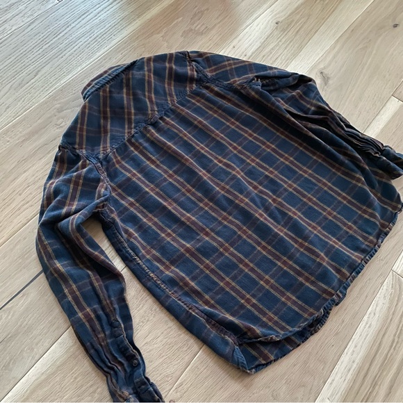 ROOTS Women’s Flannel Button Down 100% Cotton - Picture 5 of 8